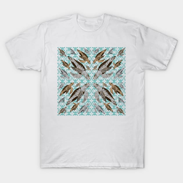 Flotilla of Sea Turtles III T-Shirt by Diego-t